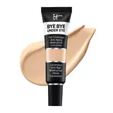 IT Cosmetics, Bye Bye Under Eye Concealer, hohe Deckkraft, wasserfest, angereichert mit Peptiden, Kollagen & Hyaluronsäure, 12 ml, Farbton Light Tan 14.0