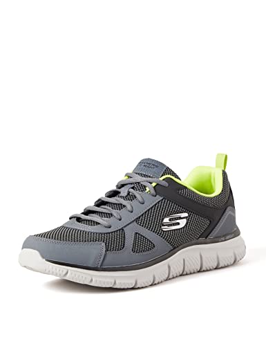 Skechers Herren Track Bucolo Laufschuhe, Charcoal, 45 EU