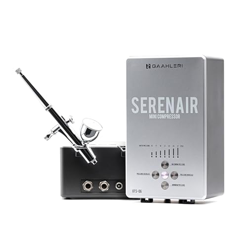 Gaahleri Airbrush-Set, Ambition-Serie GTS-06, Airbrush & Luftkompressor mit Luftsteuerung
