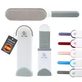 SILVERSTORE® ️ 2 Bürsten für Haus und Reisen, Haarentferner für Haustiere, Fusselbürste, Kleidung – Entfernen von Haaren für Katzen, Hunde und Kleidung usw. (grau)