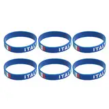 Toddmomy Armbänder Mit Italien-Flagge – 10 Stück Silikonkautschuk-Armband Mit Italienischer Landesflagge Sportspiel-Handring Für Patriotische Feiertags- Armee-Sportfans Rennen