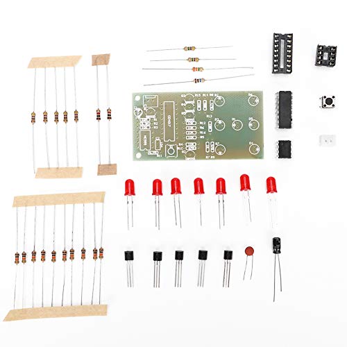 DIY-Würfel-Kit Elektronisches Würfel-Kit 4,5~5 V DIY-LED-Würfel-Kit für Fun Electronic Production Set, Surfbrett-Prototyping-Boards