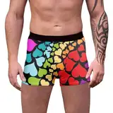 WKAYsIV Herren Trunk Schwarz lustig sitzende Boxershorts mit mittlerer Taille Boxershorts Herren Spitze(Lila,M)