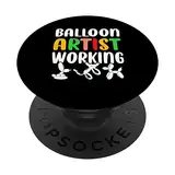 Ballon-Künstler – Ballonmacher Ballon Biegen Ballon Kunst PopSockets mit austauschbarem PopGrip