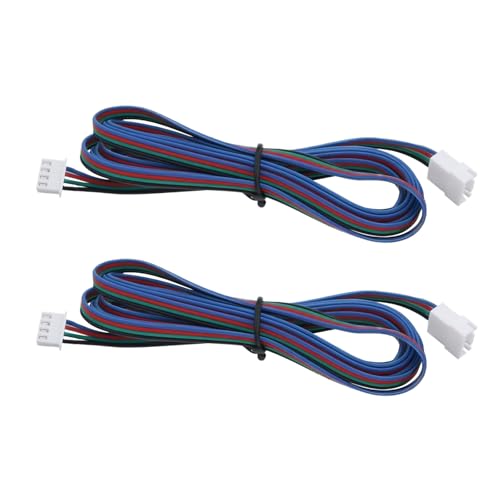 YINETTECH 2 Stück Verlängerungskabel für Schrittmotoren von 3D-Druckern XH2.54-4P Buchse auf Stecker Anschlusskabel Kompatibel mit Voron2.4