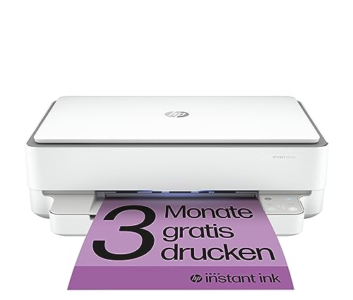 HP ENVY 6020e Multifunktionsdrucker, 20€ Cashback, 3 Monate gratis drucken mit HP Instant Ink inklusive, HP+, Drucker, Scanner, Kopierer, WLAN, Airprint