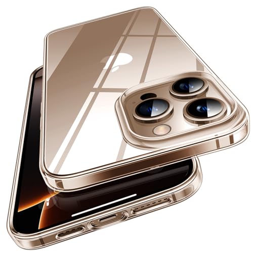 TORRAS Crystal Clear für iPhone 16 Pro Hülle [Nr.1 Vergilbungsschutz & Ultra Dünn] Hülle iPhone 16 Pro Case Militär-Grade Stoßfest Silikon Handyhülle iPhone 16 Pro Weicher Griff Kratzfest Transparent