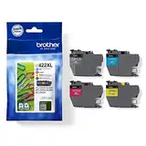 Brother Original LC-422XLVAL Tintenpatronen Value Pack MFC-J5340DW, MFC-J5345DW, MFC-J5740DW, MFC-J6540DW, MFC-J6940DW (bestehend aus 4 Tintenpatronen: Schwarz, Cyan, Magenta, Gelb), XL