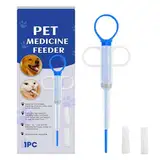 Pill Dispenser, Cat Tablet Feeder, Dog Medicine Syringe, Soft Silicone Tip, Gentle Delivery, for Home Shelter Camping Training, Größe 2,36 x 5,91 cm