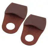 PLIGREAT 2er-Pack Leder-Daumenschutz Fingerschutz, Schnitzen Daumenschutz Handgefertigter Tischler Schnitzset Zubehör Daumenschutz Holzschnitzerei Premium-Leder-Fingerschutz Schnitzset Zubehör