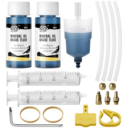HQCM Entlüftungskit für MAGURA, Fahrrad Bremsflüssigkeit Hydraulische Scheibenbremsen Bleeding Service Kit Inklusive Bremsen Blood 120ml Mineralöl