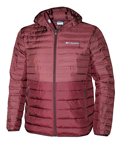 Columbia Lightweight Men's McKay Lake Hooded Down Jacket (Elderberry, XL)