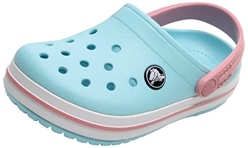 Crocs Unisex Kids Crocband Clog T, Ice Blue/White, 23/24 EU