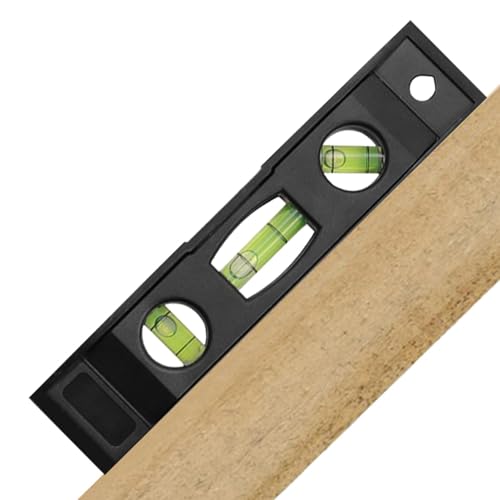 Horizontaler Nivellierer, hohe Präzision, kleines Nivellierwerkzeug, praktisch, 6 Zoll – Nivellierlineal für Torpedo-Typ, magnetisch, multifunktional, tragbar, für die Holzbearbeitung