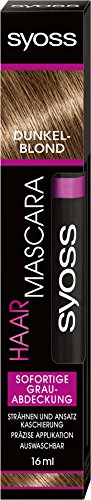 SYOSS Haar Mascara Dunkelblond, sofortige Grauabdeckung, 1er Pack (1 x 16 ml)