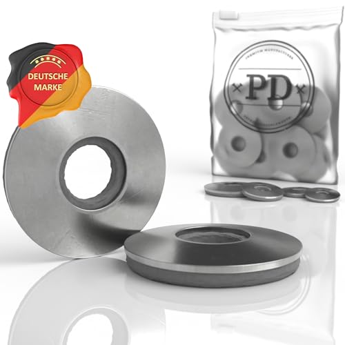 PD® Unterlegscheiben M6 mit EPDM Dichtung (6,8x25mm) | Dichtscheiben für Schrauben aus Edelstahl A2 V2A | Dichtscheibe für Spenglerschrauben, Bohrschrauben & Eternit Schrauben | 50 Stück