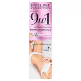Eveline Cosmetics Ultra-Sanfte Haarentfernungscreme mit Baumwollsamenöl 9-in-1 für empfindliche Haut, lang anhaltende Glätte & sanfte Formel, 125 ml
