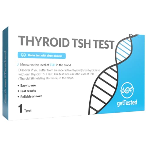 GetTested Thyroid TSH-Test zu Hause (1 Test) Der Test misst den TSH-Spiegel (Schilddrüsenstimulierendes Hormon) im Blut