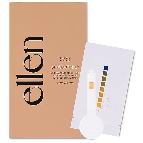 Ellen – pH-Control | Vaginaler Test zur Bestimmung des pH-Wertes und zur Erkennung von vaginalen Infektionen | Selbsttest mit einfacher und schmerzfreier Handhabung | Enthält 5 Test Applikatoren