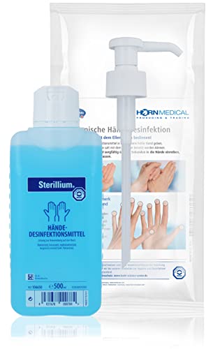 Horn Medical Dosierpumpe mit Sterillium Händedesinfektionsmittel (1 x 500 ml)