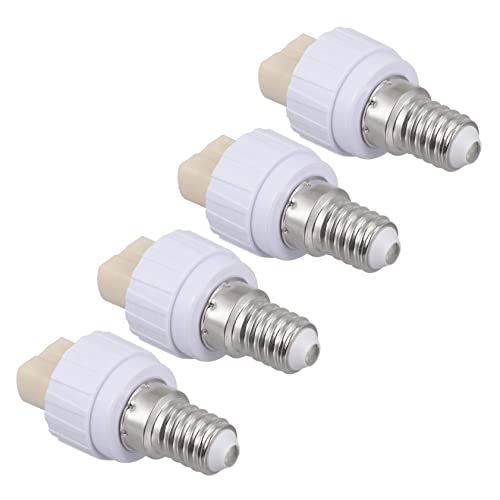Garneck 4er Set E14 Zu G9 Lampenfassung Adapter – Keramik Lichtfassung Für Glühbirnen Und LED – Hochwertige Konverter Für Ihr Lampenzubehör – Ideal Für Individuelle Beleuchtungslösungen