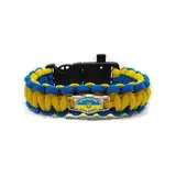 YIGEBAG Unterstützende ukrainische Flagge Paracord geflochtenes Armband Outdoor Survival (C)