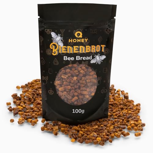 Natürliches, Reines & Rohes Bienenbrot (Perga) – Fermentiertes Superfood ohne Zusätze – Nährstoffreich für Energie & Wohlbefinden – 100g Premium-Qualität direkt vom Imker