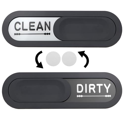 Beichi Geschirrspülermagnet Clean Dirty Indicator Anti-Kratzer Magnetanzeige Schild und selbstklebende Aufkleber für alle Geschirrspüler