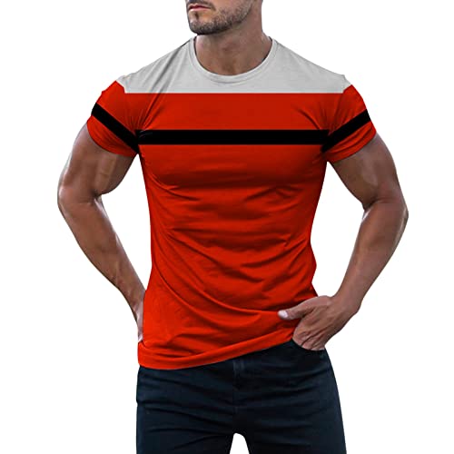 Generisch Herren Rundhals T-Shirt - Regular Fit 5er Pack XS S M L XL XXL 100% Baumwolle,Tshirt 95 Baumwolle 5 Elasthan Herren Weiß T-Shirts FüR Herren Baumwolle V Ausschnitt,Prime Deals Days Angebote