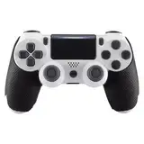 eXtremeRate Anti-Rutsche Grip Sticker für ps4 Griffe Griffpolster Aufkleber Schutzgriffe Abziehbilder Skin für ps4 Pro Slim Controller(Schwarz)