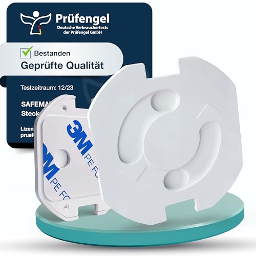 Steckdosen Kindersicherung -25 stk. - Mit KIDSAFELOCK 2.0 Steckdosenschutz Kindersicherung für extra Sicherheit - Steckdosenschutz Baby, für eine Sichere Umgebung für Babys & Kleinkinder SafeMate®