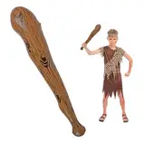 AYBUY Aufblasbarer Baseballschläger, 60 cm Gestreift Aufblasbare Requisiten, Keule Aufblasbare Requisiten, für Höhlenmenschen-Mottoparty, Cosplay, Pool-Partys, Karneval Braun