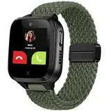 OUTPUTBT Magnetisch Armbänder 16mm für XPLORA Kidzi/Xplora X5 Play/XGO 2/XGO 3 Armband Kinder Nylon Baumwolle Geflecht für Mädchen Jungen