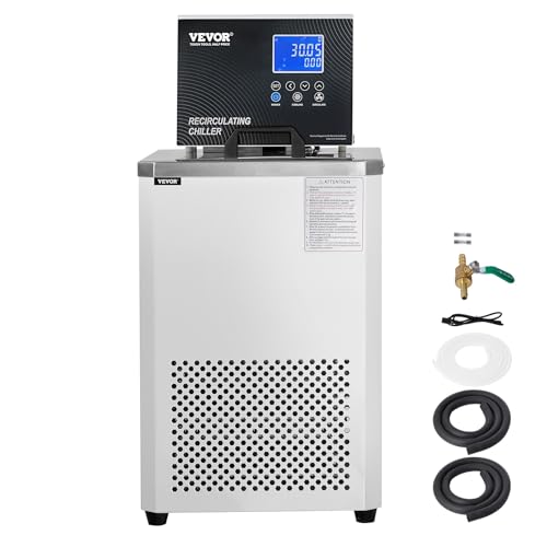 VEVOR Labor-Kühl-/Umwälzpumpe, 6 l Kühler für niedrige Temperaturen, Kühlflüssigkeit im Labor, -20 °C bis 100 °C, Umwälzpumpen-Kühler, LCD-Display, Wasserbad-Umwälzkühler aus Edelstahl 304