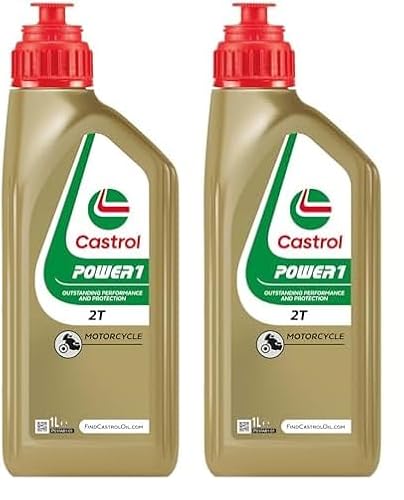 Castrol POWER1 2T, 1 Liter (Packung mit 2)