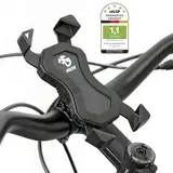 NC-17 Smartphone & Handy Halterung für Fahrrad, Bike, Motorrad | 360 Grad drehbar | für 4.5 - 6.8 Zoll Smartphones | Handyhalter für iPhone, Galaxy | Halter für Navigation und Mobiltelefon
