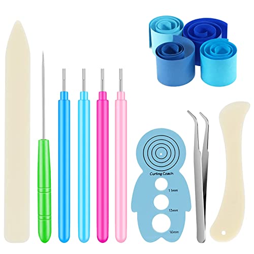 9 Stücke Quilling Werkzeuge Set Papier Quilling Set Quilling Stifte Tool Papier Quilling Schlitz Stifte Werkzeug Set Handgefertigte Origami Nadel Zubehör für Anfänger, Kinder, Erwachsene