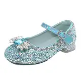 Mädchen Pailletten Kristall Prinzessinnen Schuhe Mary Jane Festliche Kleidschuhe rutschfeste Weichen Sohlen Fasching Party Hochzeit Ballerina Schuhe Kinder Abendschuhe