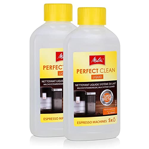 2 x Melitta 202034 Perfect Clean Espresso Maschinen Milchsystem Reiniger 250 ml