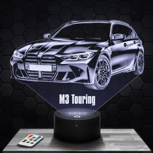 Nachttischlampe M3 Touring Miniatur-Sammlungsdekoration, Geschenkidee für Männer Auto Nachtlicht für Erwachsene Schlafzimmerdekoration, Originelle Weihnachtsidee für Auto-Fans