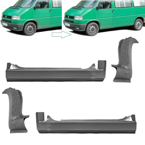 DM Autoteile 61012 kompatibel für VW T4 Reparaturblech Radlauf vorne SET Türschweller Einstieg Schweller 90-03