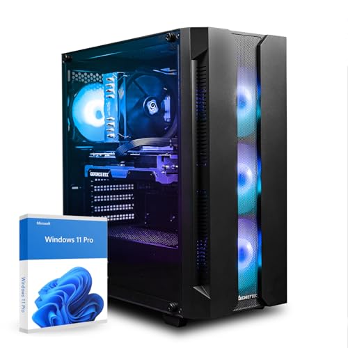 dcl24 Gaming PC Ryzen 7 5800X, RTX5060Ti 16GB - 1000GB SSD, 32GB DDR4, Desktop mit 8x4.7 GHz, Spiele Rechner mit WLAN, Gaming Computer mit Windows 11 Pro [20330]