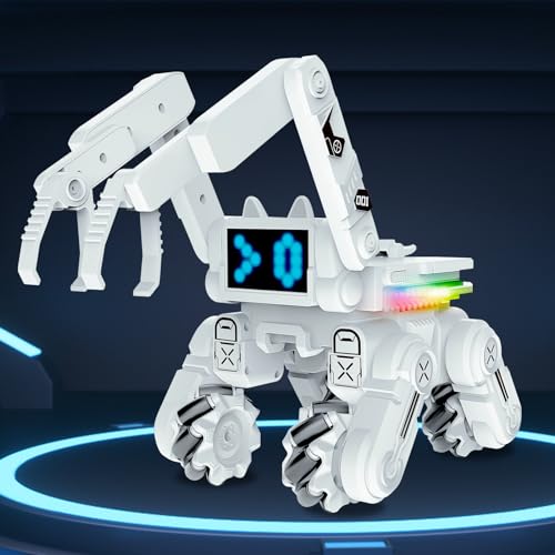 Aottom Robot Spielzeug mit LED Licht, Roboter mit Fernbedienung 360° Flips, Geschenke Mädche Jungen für Kinder ab 4 Jahren Geburtstagsgeschenke zum Kindertag zu Weihnachten