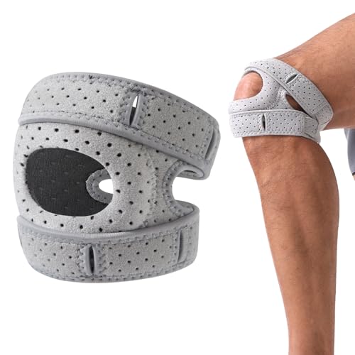 Wellness Kniebandage,Knee PainRelief Brace, 2025 Neue Kniebandage zur Belastungsreduktion, Verstellbare Knieunterstützung, Atmungsaktive Knie Schiene, Stabilisierende Kniehilfe (M)