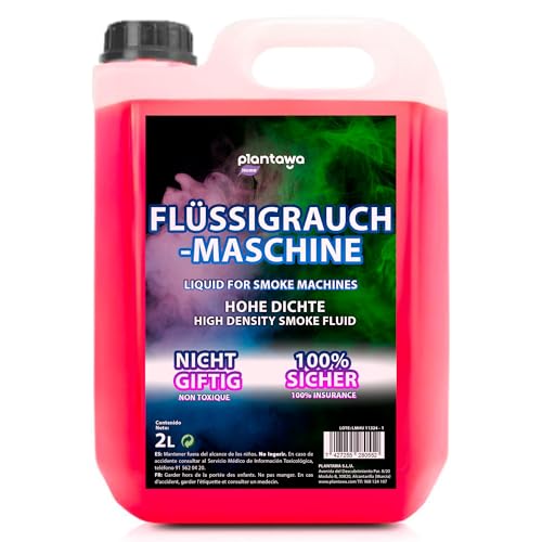 PLANTAWA Flüssige natürliche Rauchmaschine, 2 Liter, flüssige Rauchmaschine, hohe Dichte und lange Lebensdauer, sicher für Atmung, keine gefährlichen Chemikalien, Grausamkeit, Diskotheken, Partys,