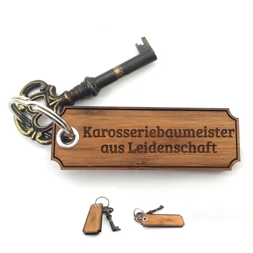 Mr. & Mrs. Panda Schlüsselanhänger Karosseriebaumeister - Geschenk, Berufsausbildung, Bachelor, Schlüsselbund, Taschenanhänger, Gravur,