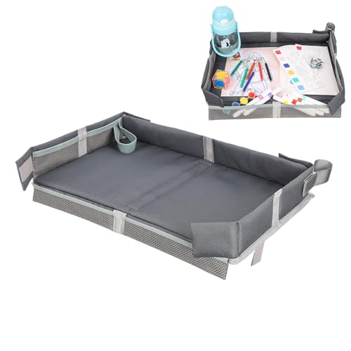 Flugzeugabdeckabdeckung, Faltbare Kinder Reiseschreiber, Flugzeugablettungstabelle 39x27x6cm/15.35x10.63x2,36 Zoll Einfach Zu Richten & Sauber/kinderfreundlich Und Spaß Für Kinder Im Vorschulalter Für