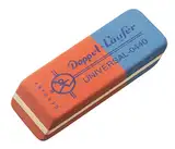 Läufer 00440 Doppe-Universal 0440 Radierer, Radiergummi aus Kautschuk, der rot-blaue Klassiker, radiert Bleistifte und Buntstifte