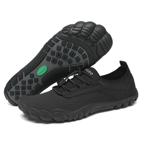 SAGUARO Barfuß Badeschuhe Unisex Wasserschuhe Schnell Trocknend Dicke Sohle rutschfest Aqua Schwimm Surf Strand Fitness Schuhe GR.46
