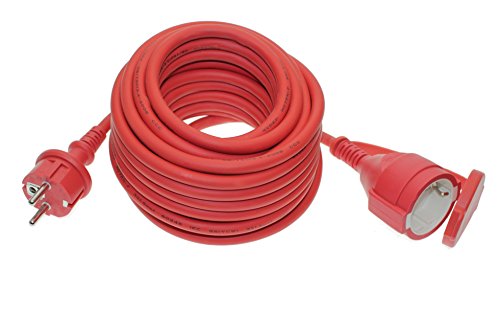 25 m Verlängerungskabel Outdoor IP44 rot Trango TG-25MCR (1,16€/m)